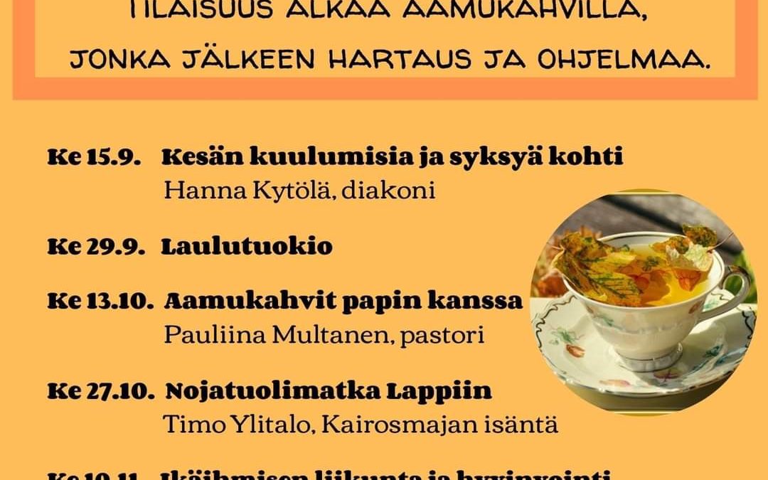 Pilkettä päivään seurakuntatalolla